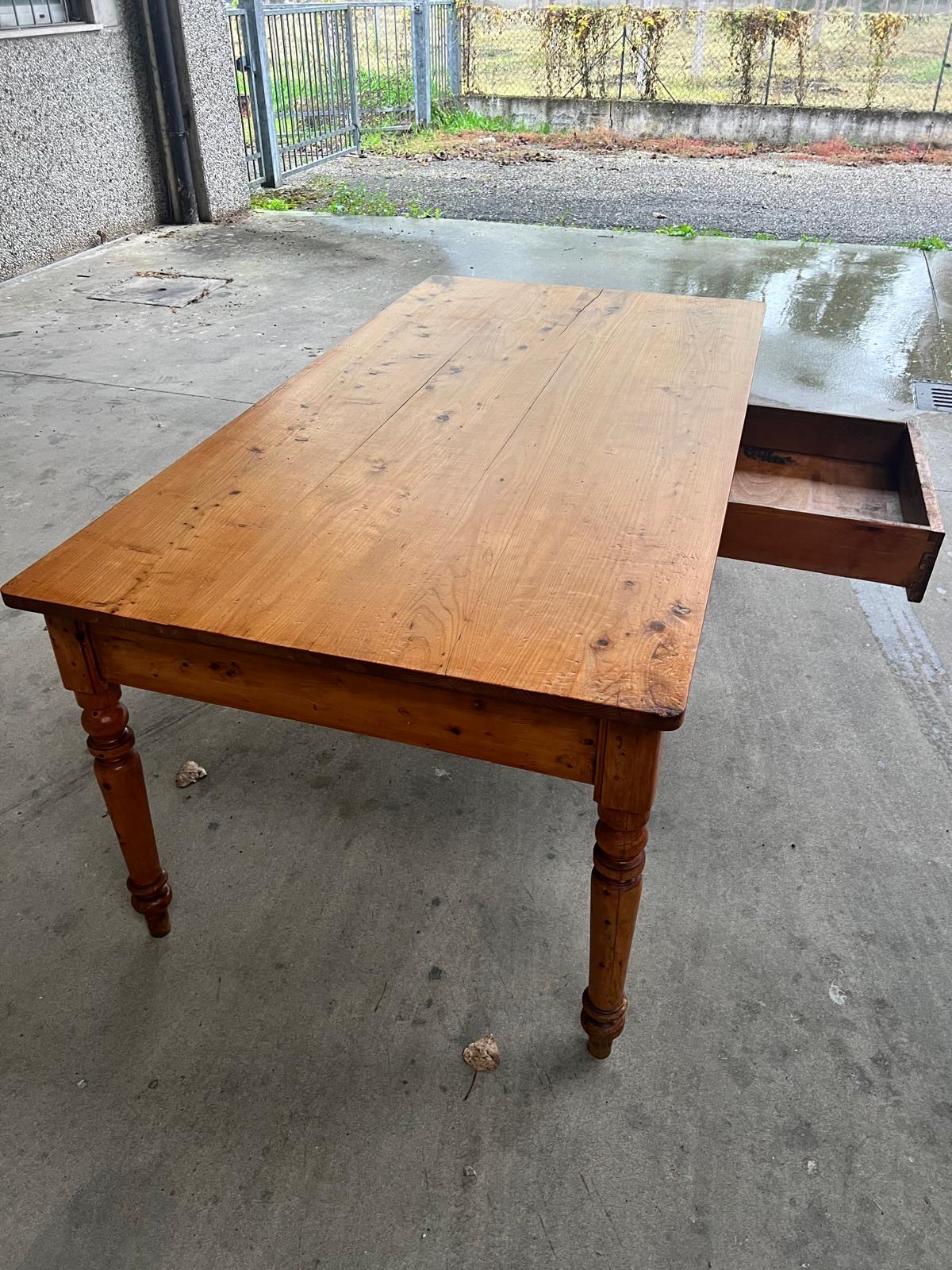 Tavolo toscano in legno massello di cipresso - Immagine 4