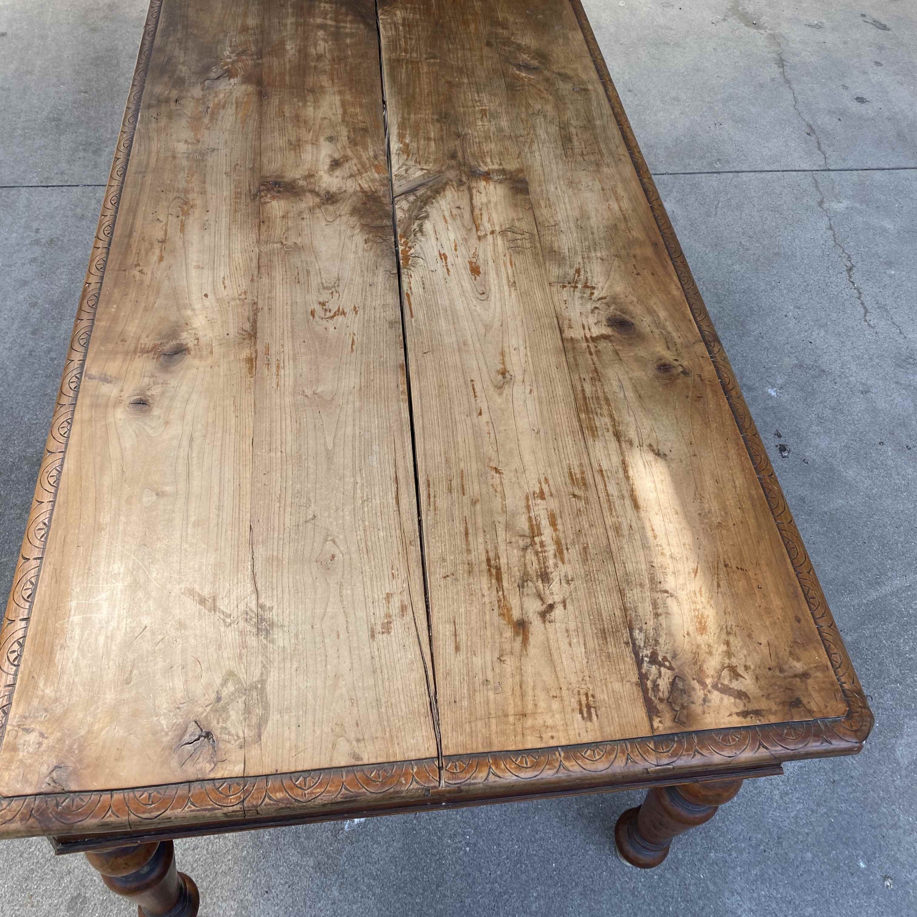 Tavolo in Legno Massello dell'800 - Immagine 4